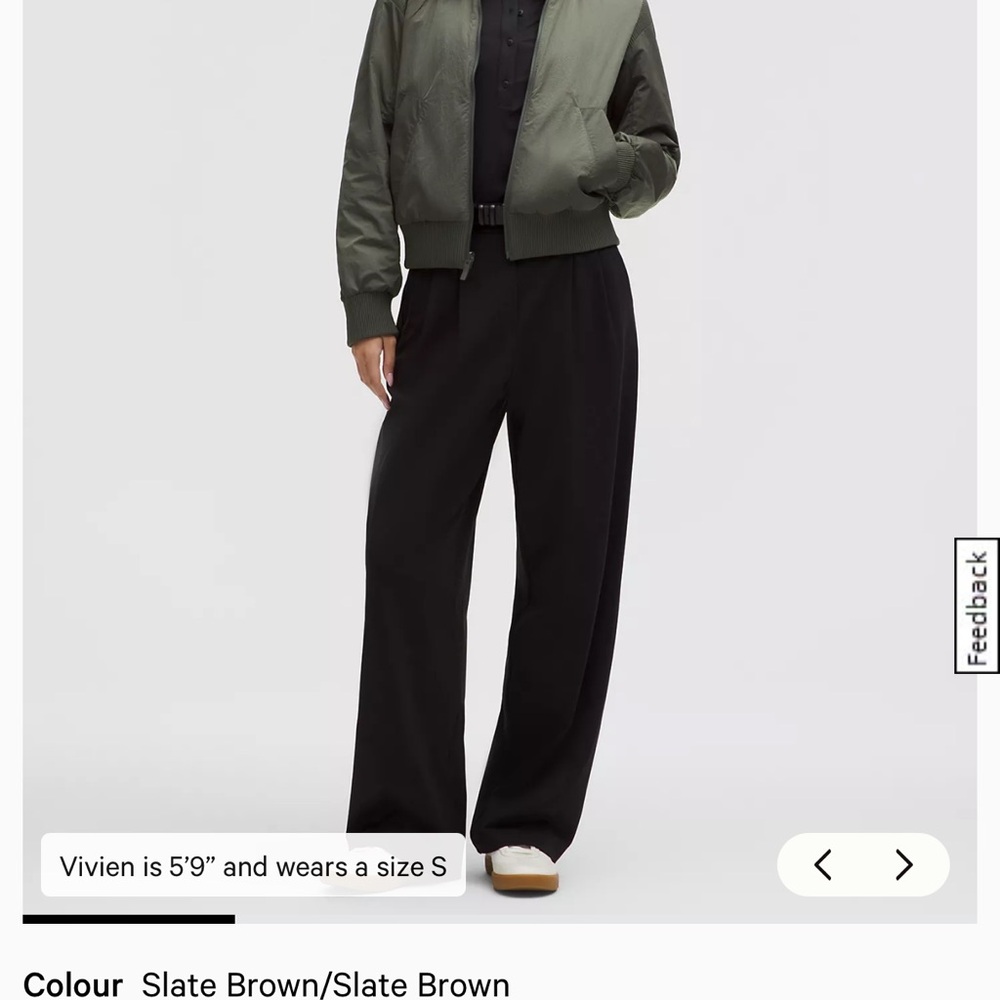 lululemon athletica Green Bomber Jacket